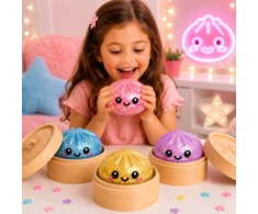 MAXSELL SQUISHY KOLDULINIAI MYSTERY ANTISTRESINIAI GLITTER SQUEEZE