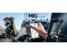 Mbg Line ANTIVIBRACINIS KIETAS DVIRAČIO MOTOCIKLO LAIKIKLIS TELEFONUI MBG linija MBM