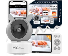 Mbg Line Belaidis sukamasis FHD WIFI elektroninis kūdikio monitorius TUYA LCD ZOOM kamera
