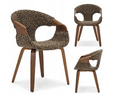 Mebel Partner ERGONOMINĖ KĖDĖ, MINŠTA LEOPARDŲ DĖMĖMIS