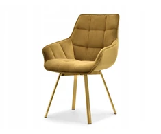 Mebel Partner GLAMOUR ARUBA BUCKET KĖDĖ, AUKSO VELIŪRAS, AUKSO PAGRINDAS, SUKIMAS