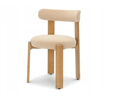 Mebel Partner MADINGA MINŠTA KĖDĖ SVETAINEI PASTELINĖ PEACH KALINDA ĄŽUOLAS