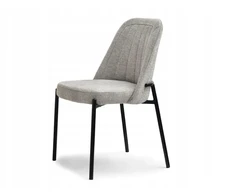 Mebel Partner MODERNI PATOGI KĖDĖ SĖDĖTI ANT DEKORATYVIO PAGRINDO, ERNEST, PILKA