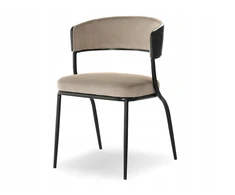 Mebel Partner RAFINUOTA VALGOMO KĖDĖ, LENKINTA MEDIENA, SUBTILIOS FORMOS MALIA BEIGE