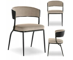 Mebel Partner RAFINUOTA VALGOMO KĖDĖ, LENKINTA MEDIENA, SUBTILIOS FORMOS MALIA BEIGE