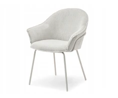 Mebel Partner ŠVIESUS VIVIEN ŠVIESIAI BEIGE VIDUTINĖ KĖDĖ SU SMĖLĖS KOJĖLĖMIS