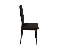 Meble Moskaa MINŠTINĖ KĖDĖ VALGOMO VELIURINĖS KĖDĖS FADO Juodas