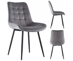 Meblowe Love AKSOMINĖ MINŠTINĖ KĖDĖ, PILKA, VISO METALINĖS KOJĖLES -017