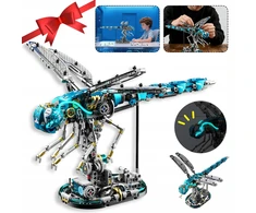 MECHANINIAI DRAGONFLY BLOKAI 866 KONSTRUKCINIŲ ELEMENTŲ BLOKŲ RINKINYS SU LED