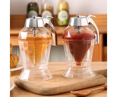 Medaus indelis su stovu Skaidrus medaus buteliukas 180 ml Medaus dozatorius Medus