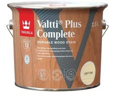 Medienos dažyvė TIKKURILA VALTTI PLUS COMPLETE, šilko matiniai, šviesaus ąžuolo sp., 2,5 l