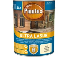 Medienos impregnantas PINOTEX ULTRA LASUR EU, pilkos spalvos, 3 l