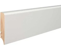 BARLINEK Medinė balta grindjuostė P7027362A, 17 mm pločio, 70 mm aukščio, 2,2 m ilgio