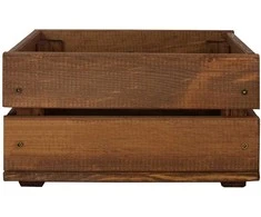 Medinė dėžė 292.5x195x164mm ruda