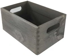 Medinė dėžė S-05 300x200x135mm pilka