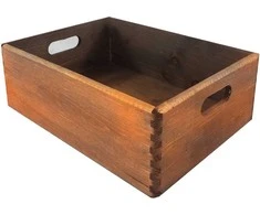 Medinė dėžė S-07 400x300x135mm ruda
