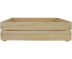 Medinė dėžė SD-2-60X40 585x390x164mm pilka