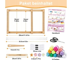 MEDINĖS STAKLĖS MOKYKLINĖS STAKLĖS AUDIMO RINKINYS 29X19CM VAIKAMS STUDENTAI