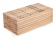 Mediniai konstravimo pieštukai HB 180 mm, aštuonkampiai, 48 vnt., „Pasidaryk pats“ PC2OC18WD/48D