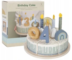 Medinis gimtadienio tortas Little Dutch, melsvas