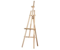 Medinis stalo molbertas, sulankstomas, max drobės aukštis 68 cm, bendras aukštis 47-86 cm