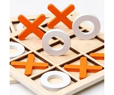 MEDINIS TIC-TAC-TOE ŽAIDIMAS VAIKAMS LOGINIS KULTO ŽAIDIMAS