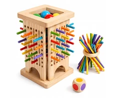 Medinis žaislas Montessori arkadinis žaidimas, atpalaiduojantis, kovojantis su stresu