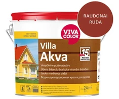 Medinių fasadų dažai VIVACOLOR VILLA AKVA, raudonai rudos 2669 sp., 2,7 l
