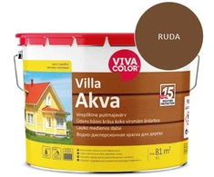 Medinių fasadų dažai VIVACOLOR VILLA AKVA, rudos 540X sp., 9 l
