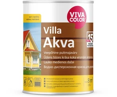 Medinių fasadų dažai VIVACOLOR VILLA AKVA, A bazė, 0,9 l