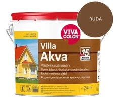 Medinių fasadų dažai VIVACOLOR VILLA AKVA, rudos 540X sp., 9 l