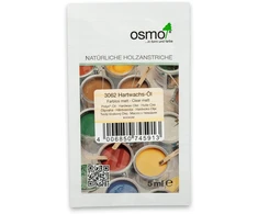 Medinių grindų ir baldų aliejus su vašku OSMO HARDWAX ORIGINAL 3032, bespalvis, 5 ml