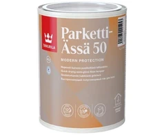 Medinių grindų lakas TIKKURILA PARKETTI ASSA 50, pusiau blizgus, 1 l