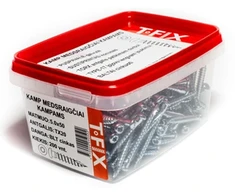 Medsraigčiai kampams, TX, T-17 įpjova, ZN, 5,0x40, 250 vnt.