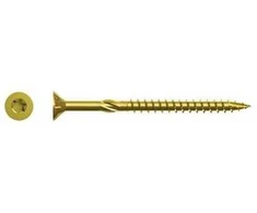 Medsraigčiai TORX 25, geltonai cinkuoti, 5,0 x 80/40 mm, 100 vnt.