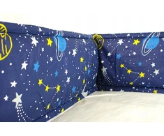 Medvilninis bamperis lovai, bamperis lovoms, 40X360cm, planetos