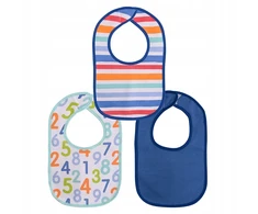 Medvilninis seilinukas kūdikiui su Velcro, 3 vnt. Lorelli BOY komplektas