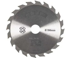Medžio pjovimo diskas STANLEY, 190 x 30 mm, 20 dantų, TCT/HM