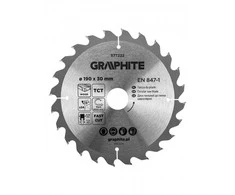 Graphite Medžio pjovimo diskas , Widia, 190 x 30 mm, 24 dantys