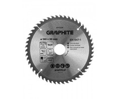 Graphite Medžio pjovimo diskas , Widia, 190 x 30 mm, 50 dantų