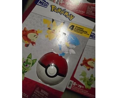 Mega Construx Mega Pokemon Pikachu Quaxly Fuecoco Sprigatito HPX92 blokeliai 79 vnt.