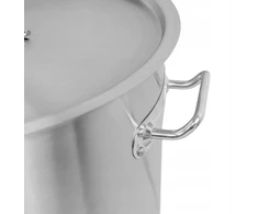 Mega M DIDELIS nerūdijančio plieno indukcinis puodas su dangčiu, 50L, skersmuo. 40 CM STANDARTAS