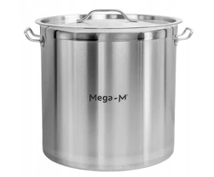 Mega M Indukcinis puodas pagamintas iš nerūdijančio plieno 36L sk. 36cm su PRO dangteliu 36x36 cm