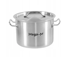 Mega M Nerūdijančio plieno indukcinis puodas su dangčiu, 8L skersmuo. 28 cm STANDARTINIS