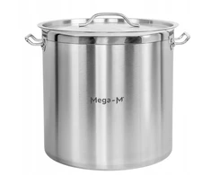 Mega M Nerūdijančio plieno indukcinis puodas 50L 40CM su dangčiu maitinimo PRO