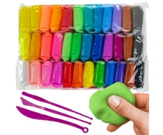 Mega putų molio rinkinys 36 spalvos + įrankiai Plastikinis molis VAIKŲ DIENA