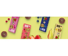 MEGA vaisių suktinukų rinkinys BOB SNAIL sveikas užkandis MIX 4 skonių 36x30g