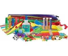 MEGADIDI MEGA KŪRYBINIS RINKINYS Meninis 500 elementų Scrapbooking lagaminas