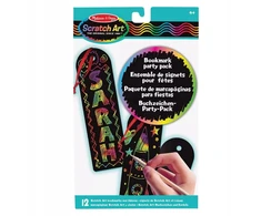 MELISSA &amp; DOUG 12vnt SCRATCH PARTY ŽYMES SCRATCH ART PARTY PACK