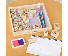 Dėlionė MELISSA &amp; DOUG žaidimų rinkinys „Stamp-a-Scene-Fėjų sodas“